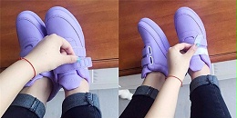 高端大气高档的魔术贴女鞋